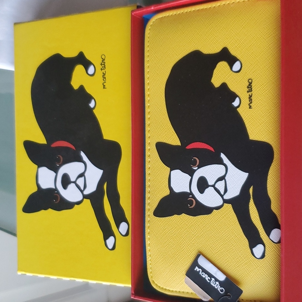 NWT Marc Tetero wallet BOSTON TERRIER